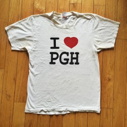 One of the first IheartPGH t-shirt