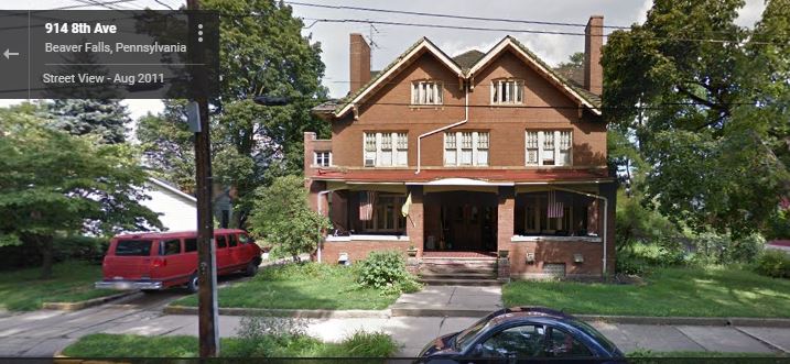 Beaver Falls Mansion Google Street View