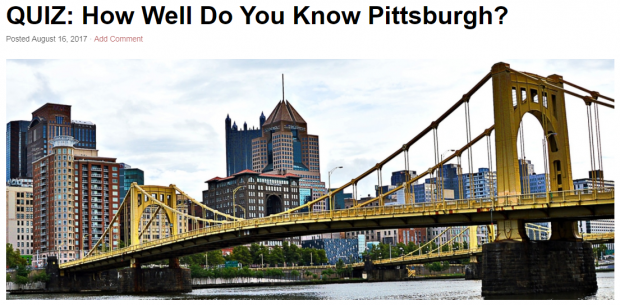 Pittsburgh quiz