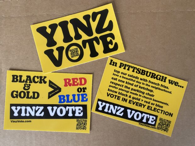 Yinz Vote stickers