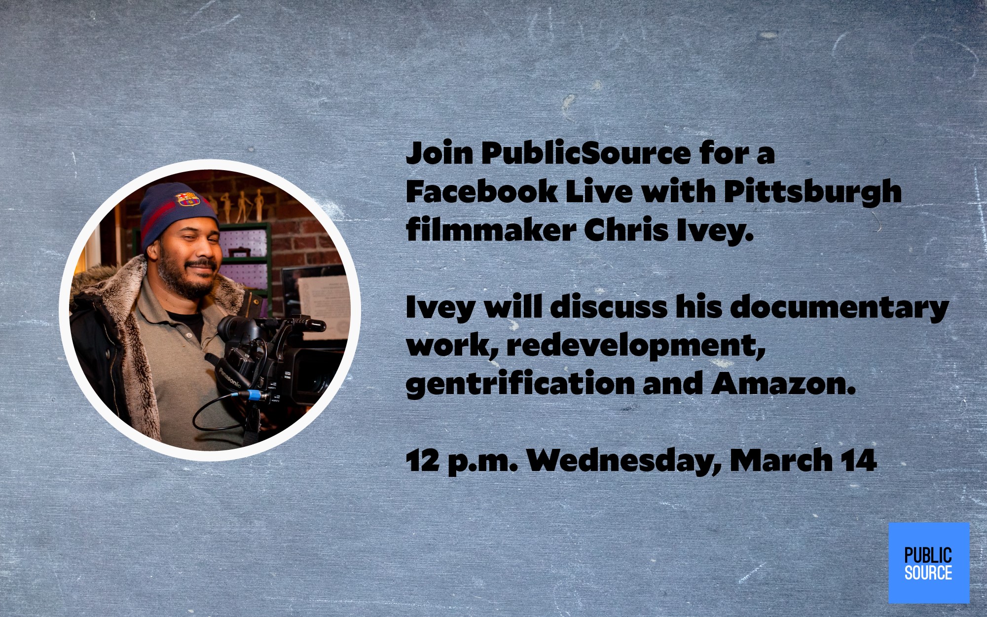 PublicSource Facebook Live with Chris Ivey